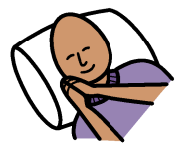 Simbolo CAA relativo al gesto: Voglio dormire