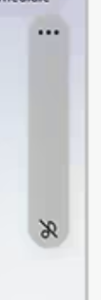 Barra del volume sul tablet